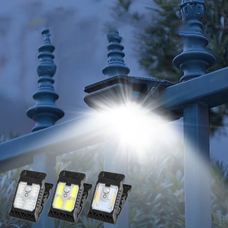 Lampa Solarna z Klipsem i Czujnikiem Ruchu