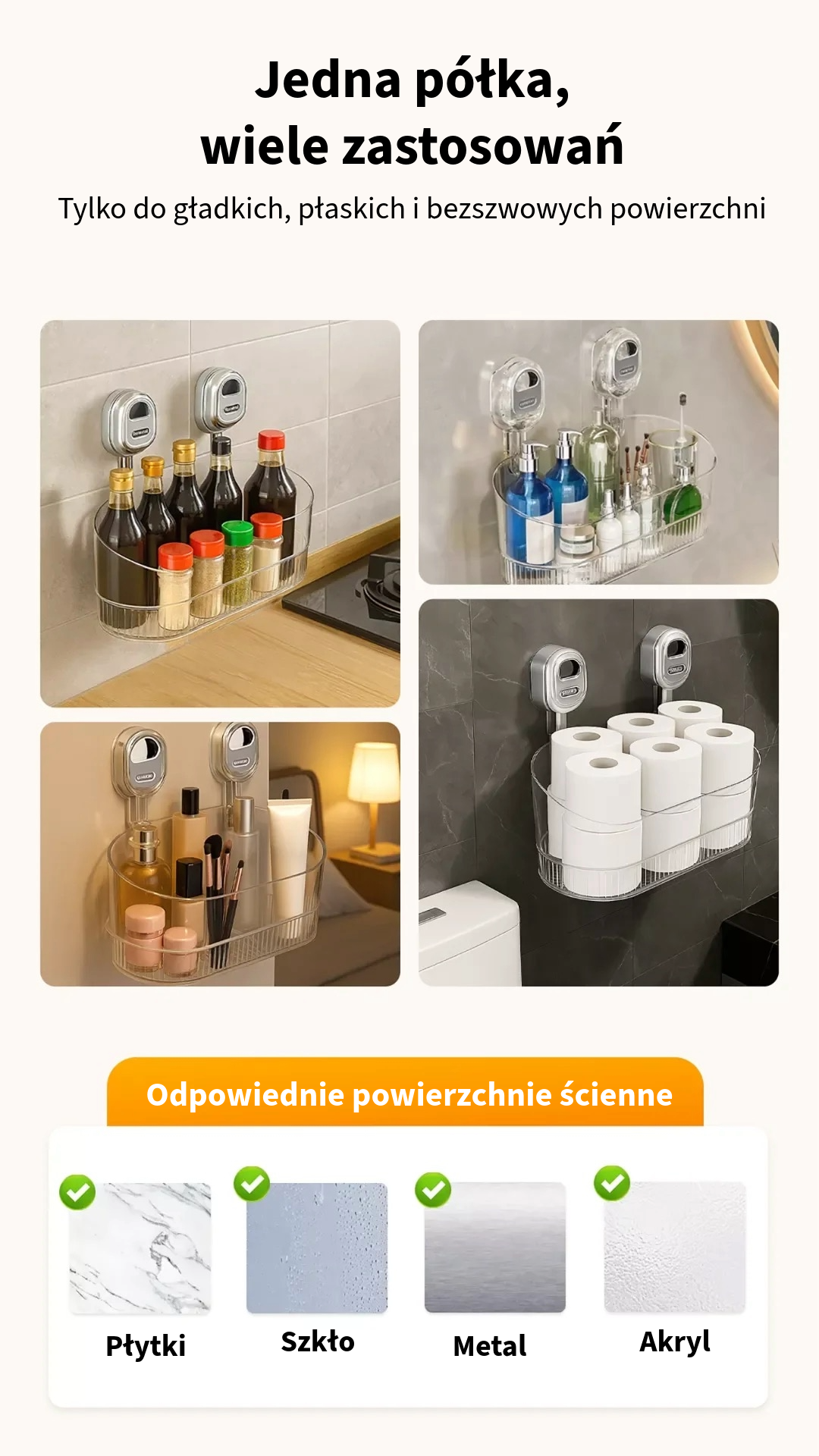 Półka na przyssawkę