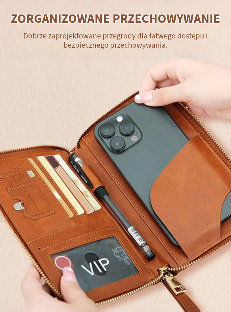 Portfel na Paszport RFID