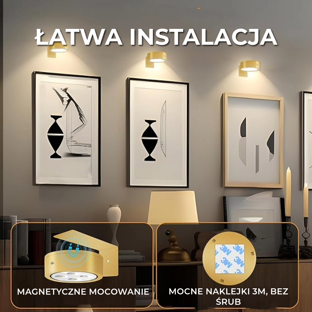Magnetyczne Oświetlenie LED | 14 Trybów Światła
