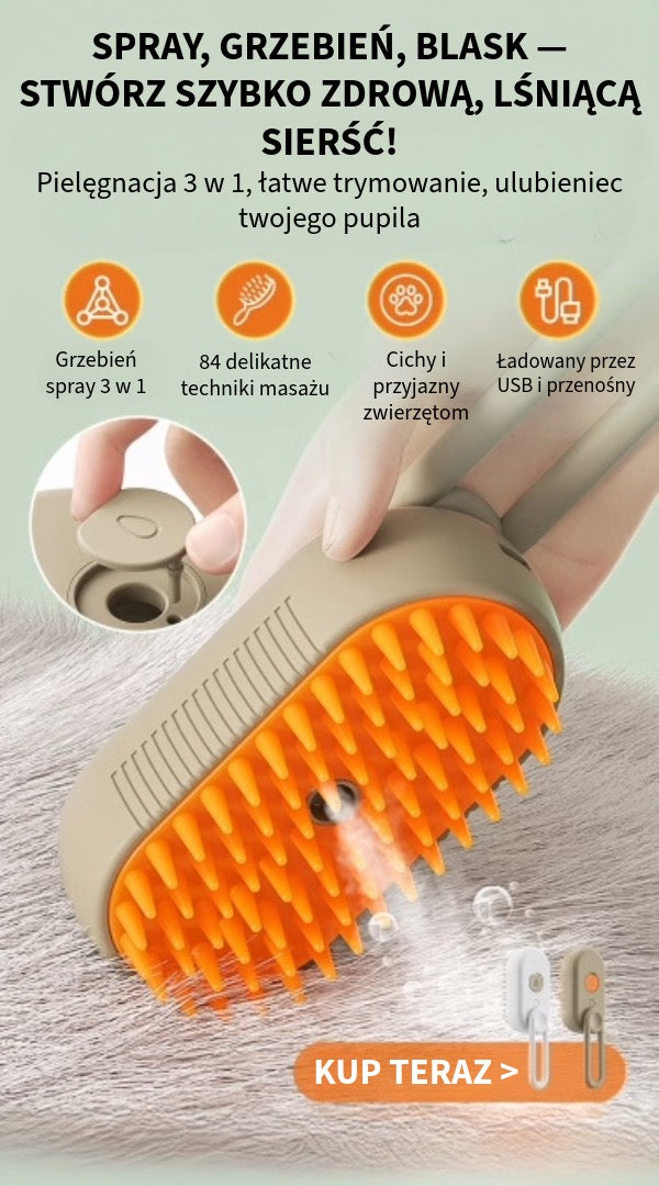 Parowy Grzebień dla Zwierząt