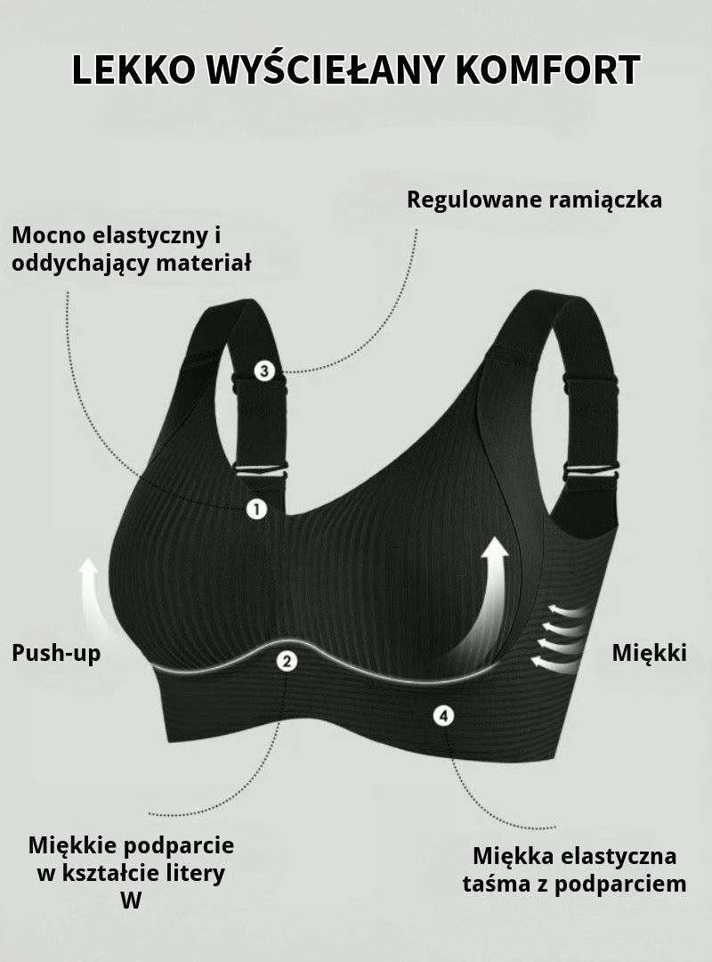 Biustonosz Push-Up Bez Fiszbiny