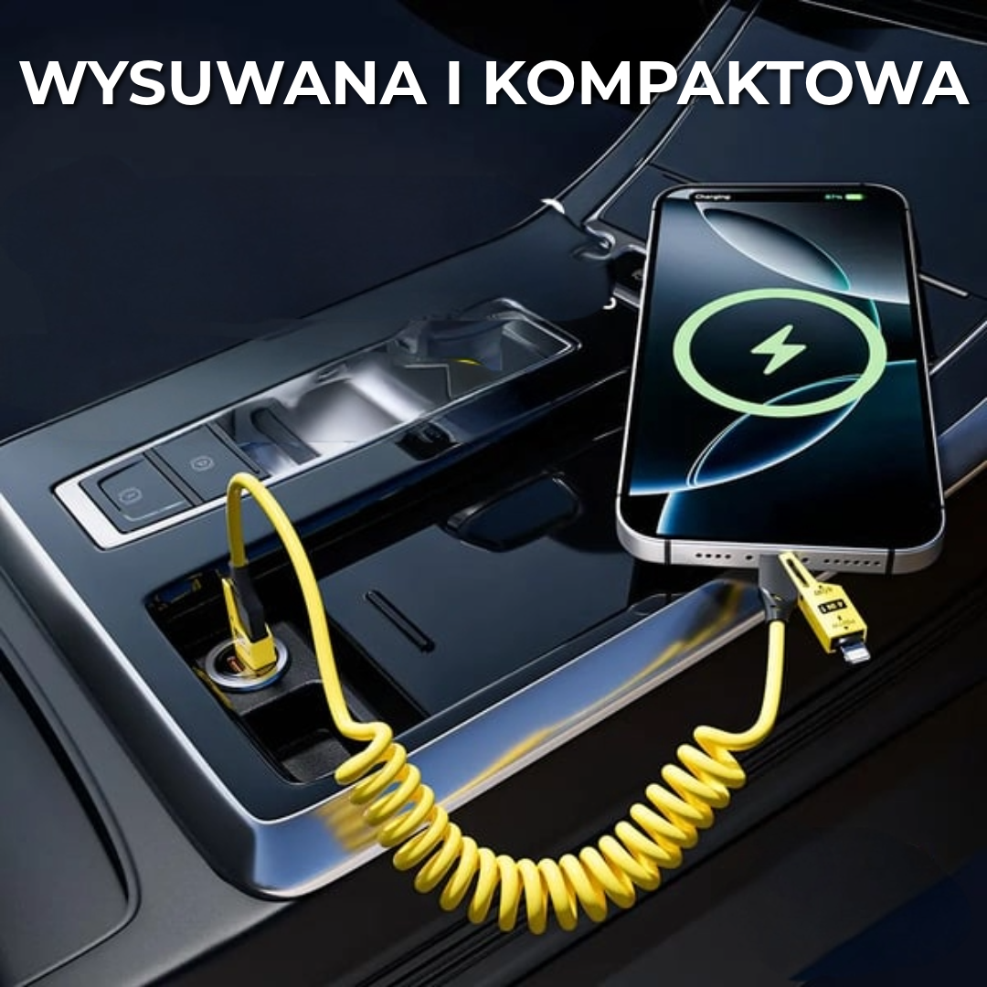 4-w-1 Wysuwana Ładowarka | 150 cm