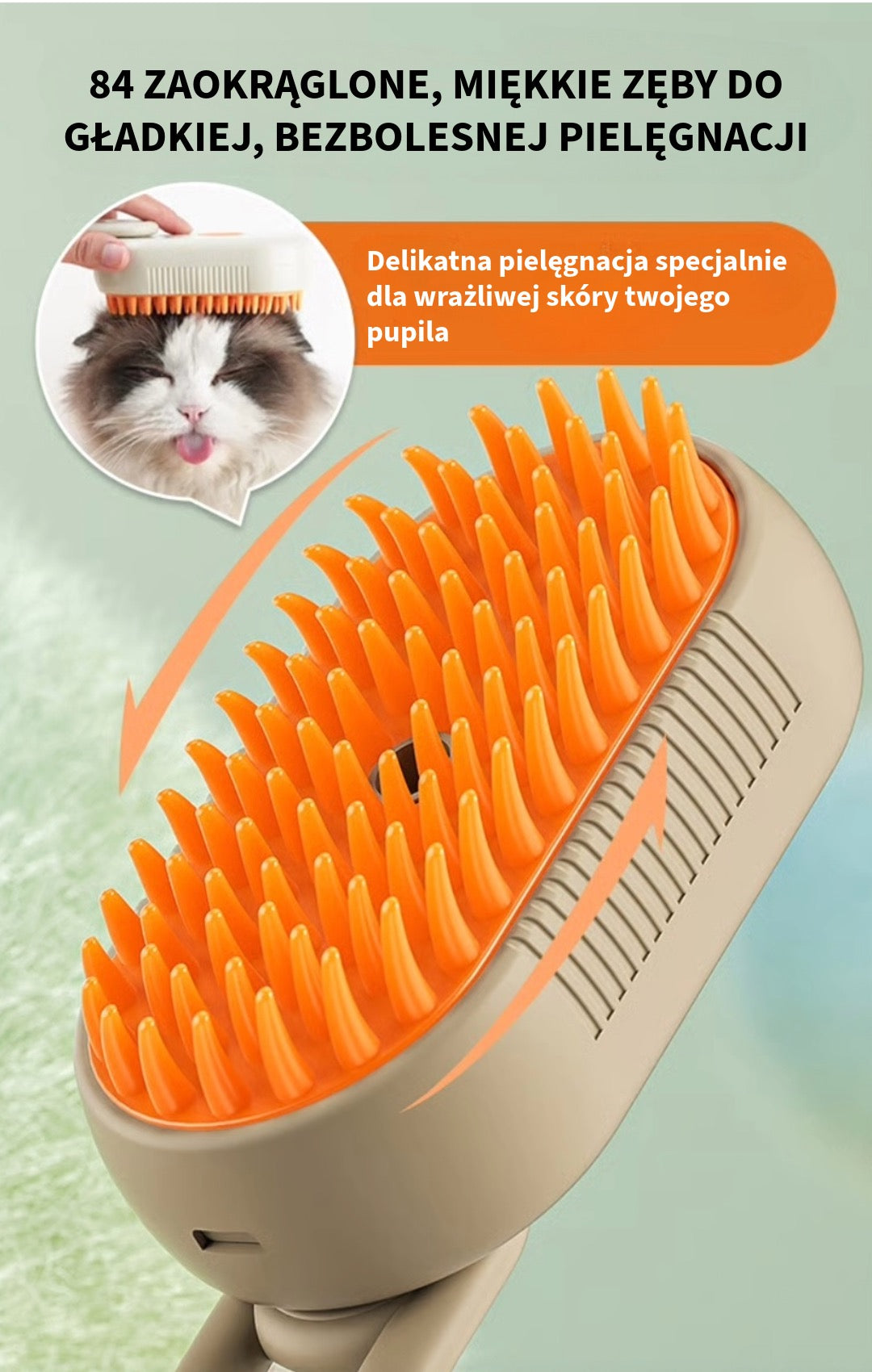 Parowy Grzebień dla Zwierząt