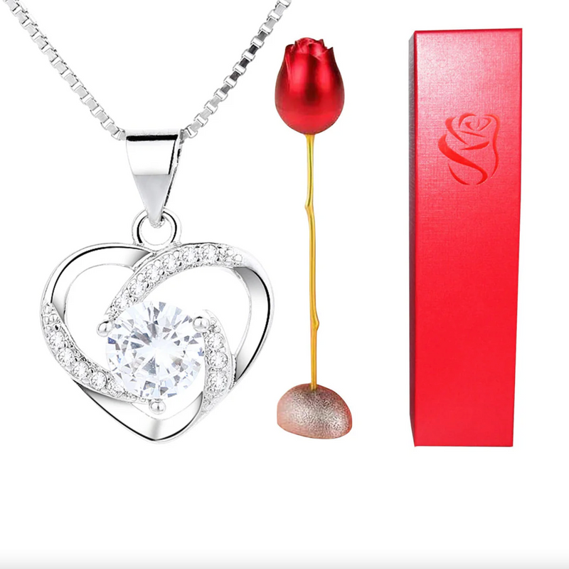 Elegancki Naszyjnik z Różą