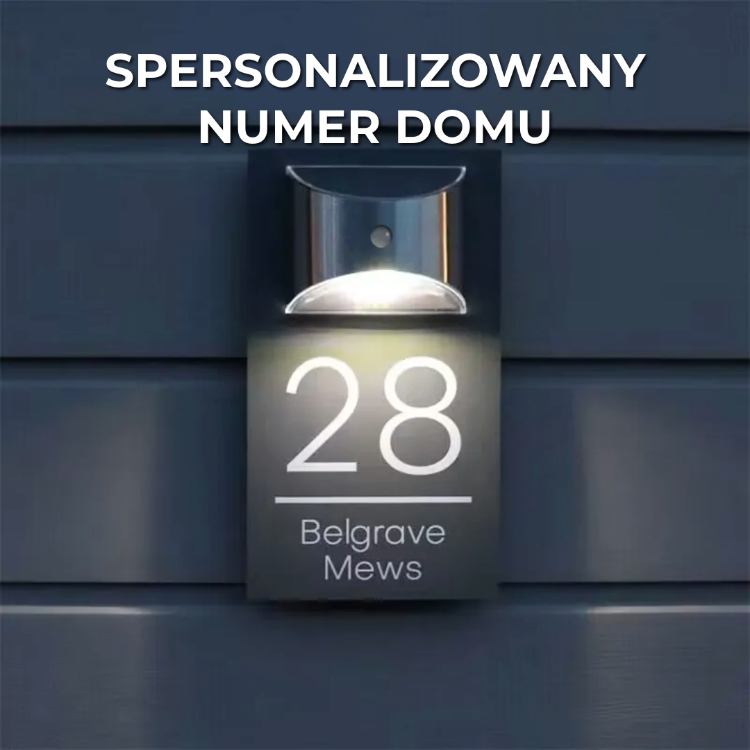 Spersonalizowany numer domu