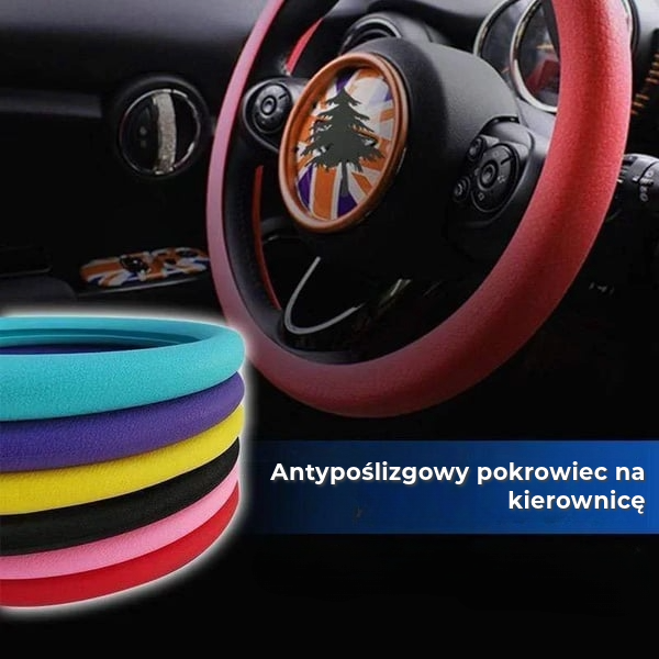 Pokrowiec na kierownicę antypoślizgowy