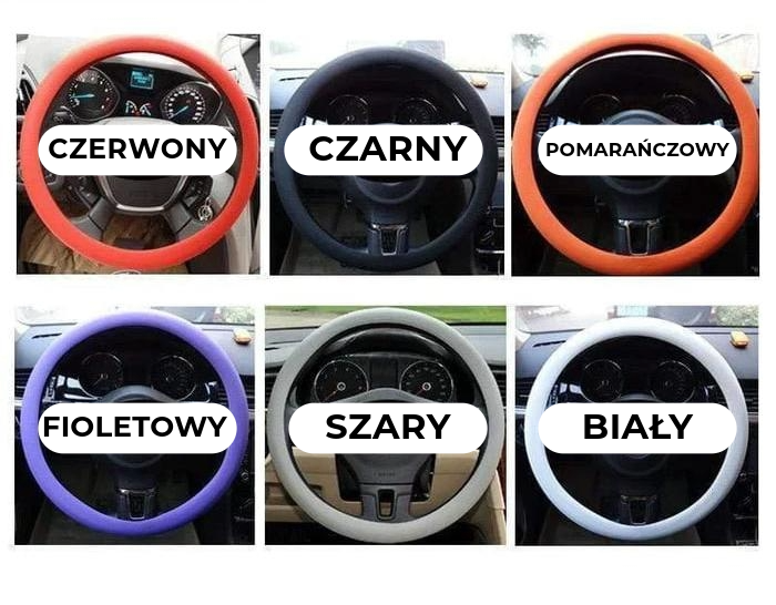 Pokrowiec na kierownicę antypoślizgowy