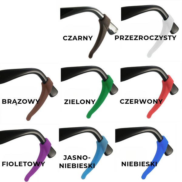 Antypoślizgowe uchwyty do okularów | 1 + 2 GRATIS