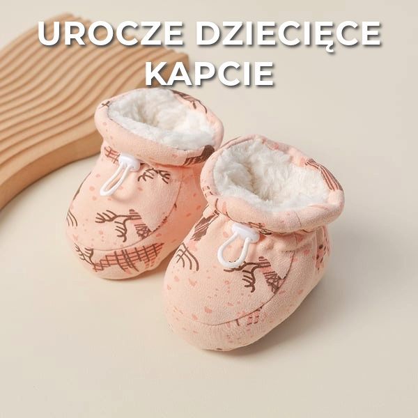 Urocze dziecięce kapcie