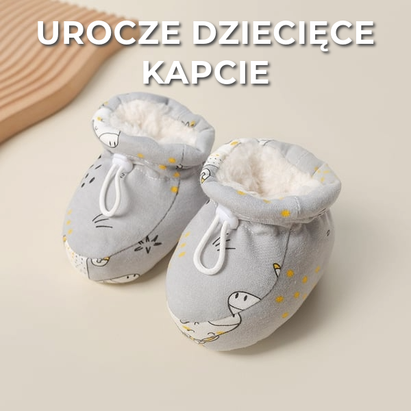 Urocze dziecięce kapcie