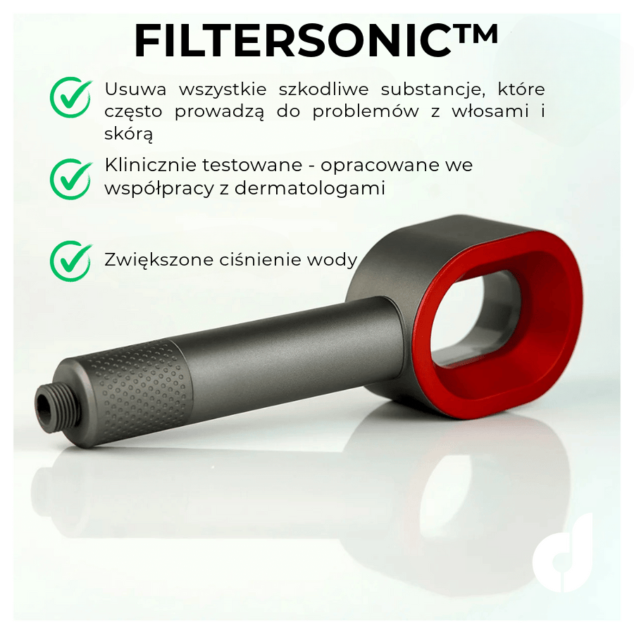 FilterSonic™ Luksusowa Słuchawka Prysznicowa