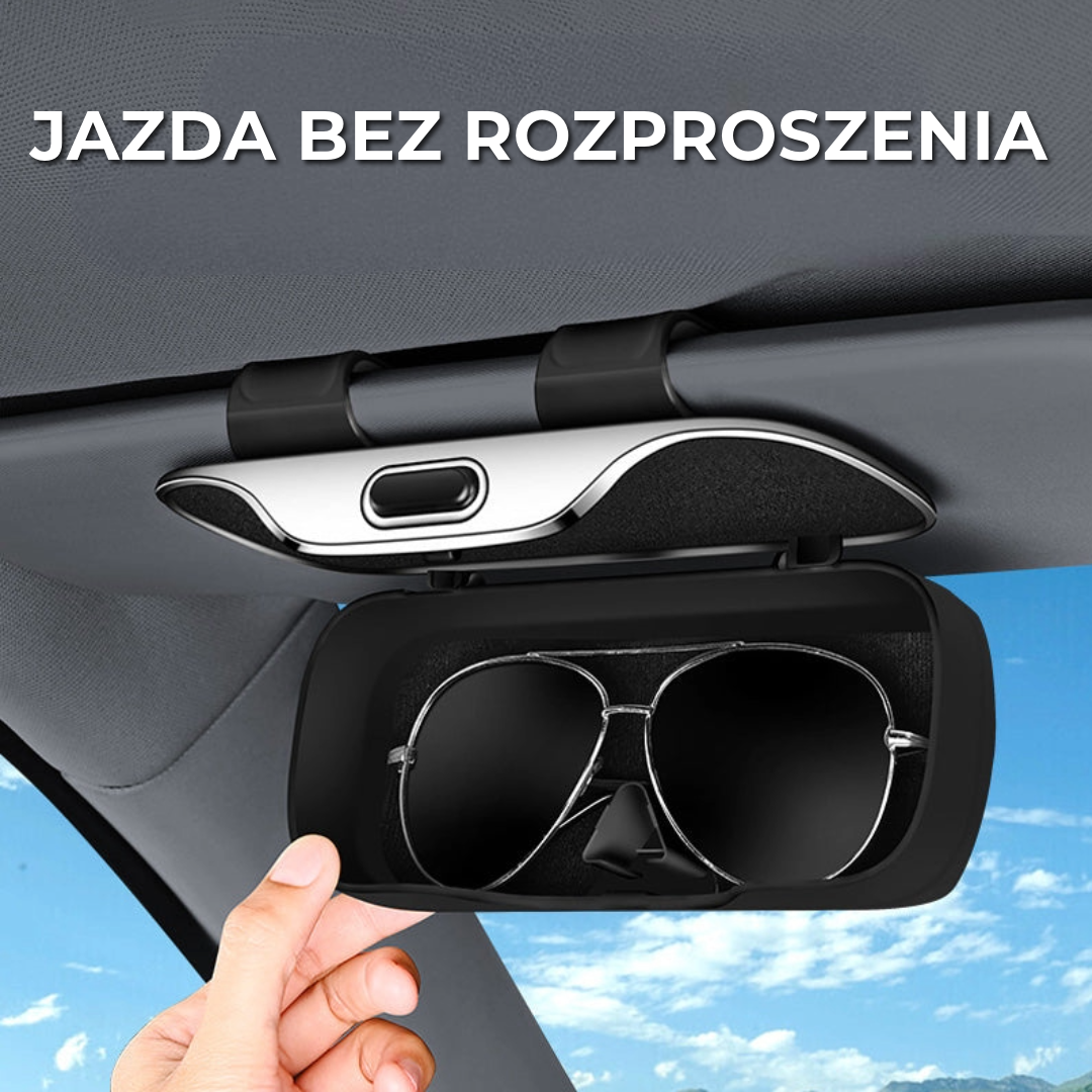 Luksusowy Uchwyt na Okulary do Samochodu