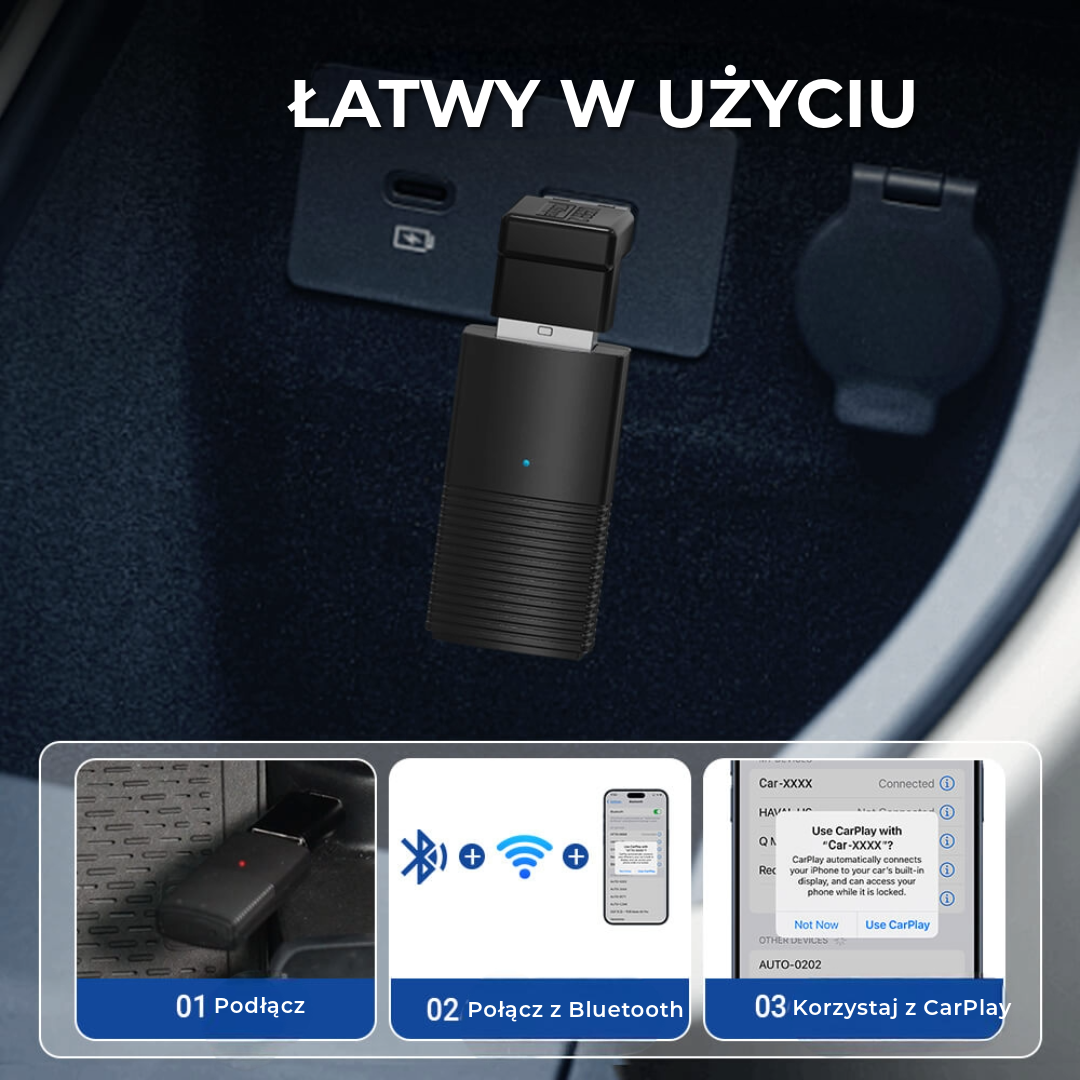 Mini Bezprzewodowy Adapter CarPlay