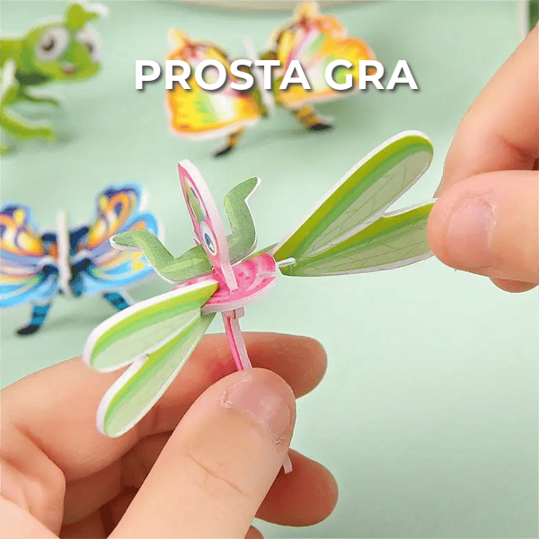 Zestaw puzzli kreskówkowych 3D