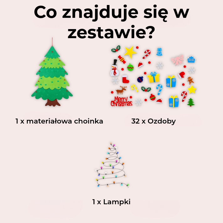 Materiałowa Choinka