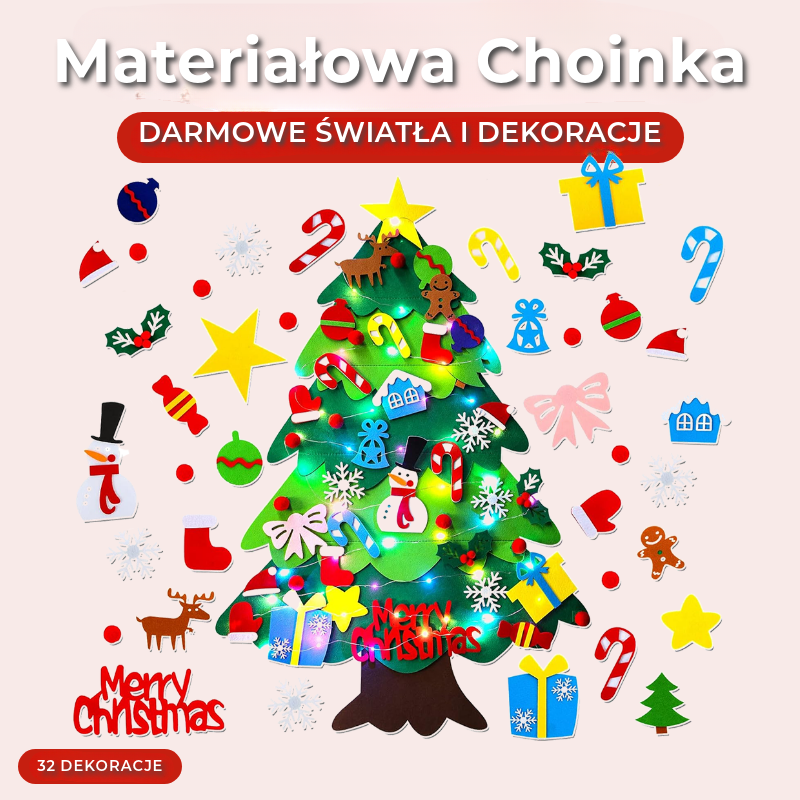 Materiałowa Choinka