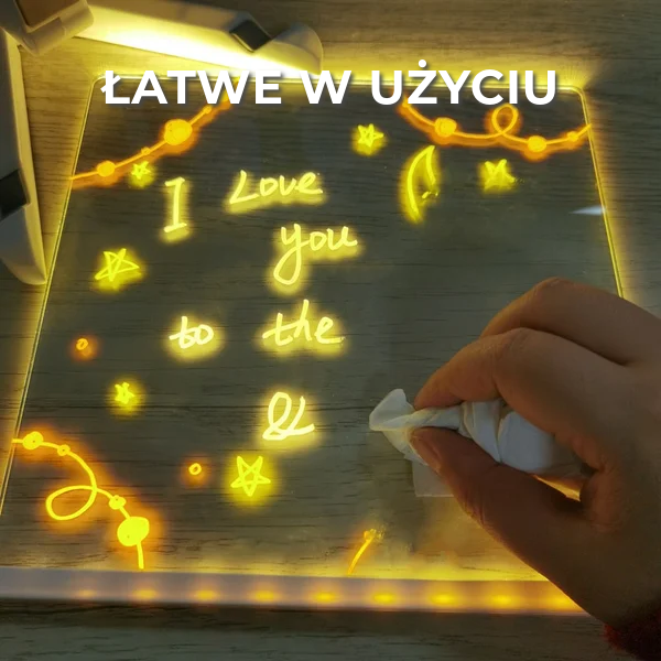 Kreatywna tablica LED do rysowania
