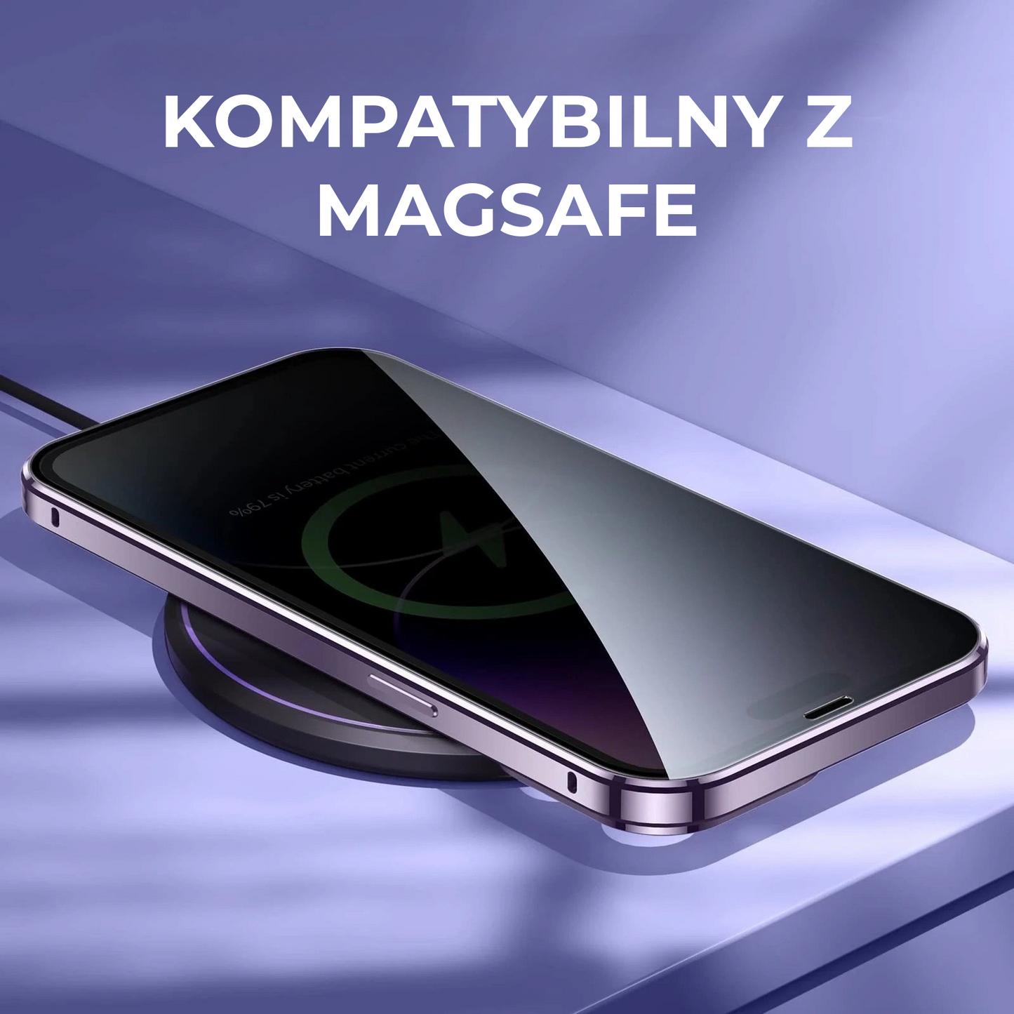 Luksusowe Etui na Telefon + Osłona Prywatności na Ekran