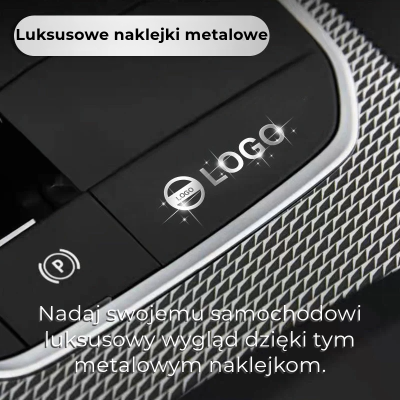 Luksusowe Metalowe Naklejki Samochodowe