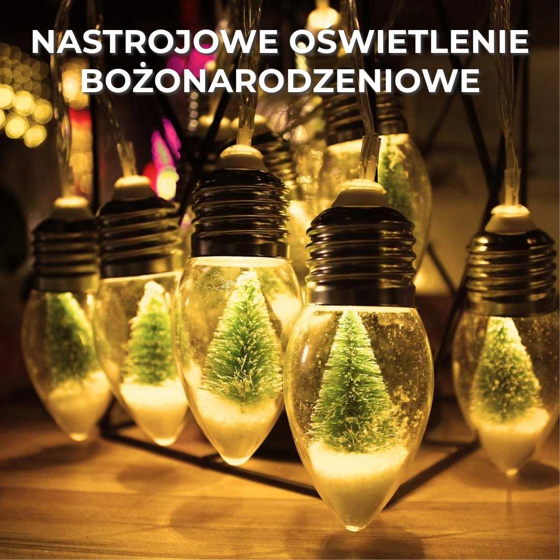 Nastrojowe oświetlenie świąteczne