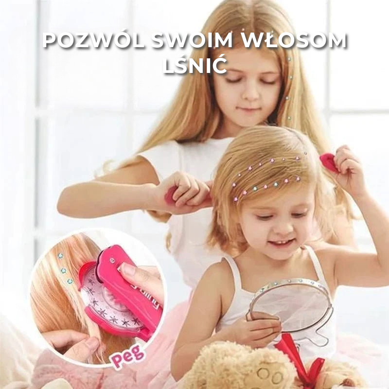 Diamentowa Ozdoba do Włosów | 12 Pasków