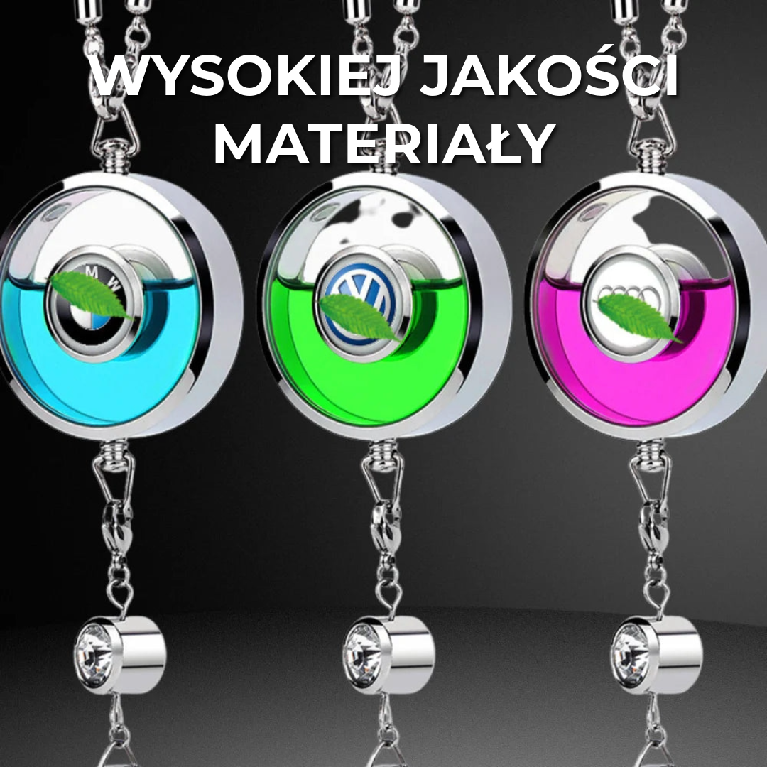 Luksusowy odświeżacz powietrza z logo auta