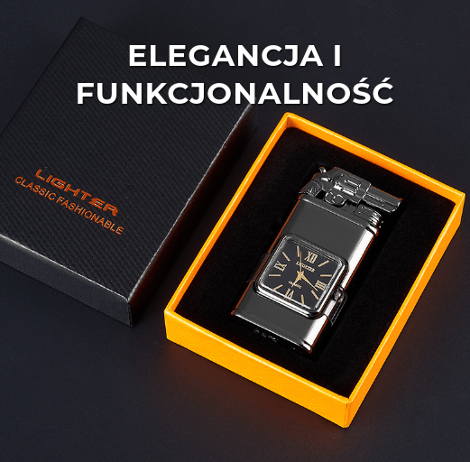 Zapalniczka Vintage z Zegarkiem