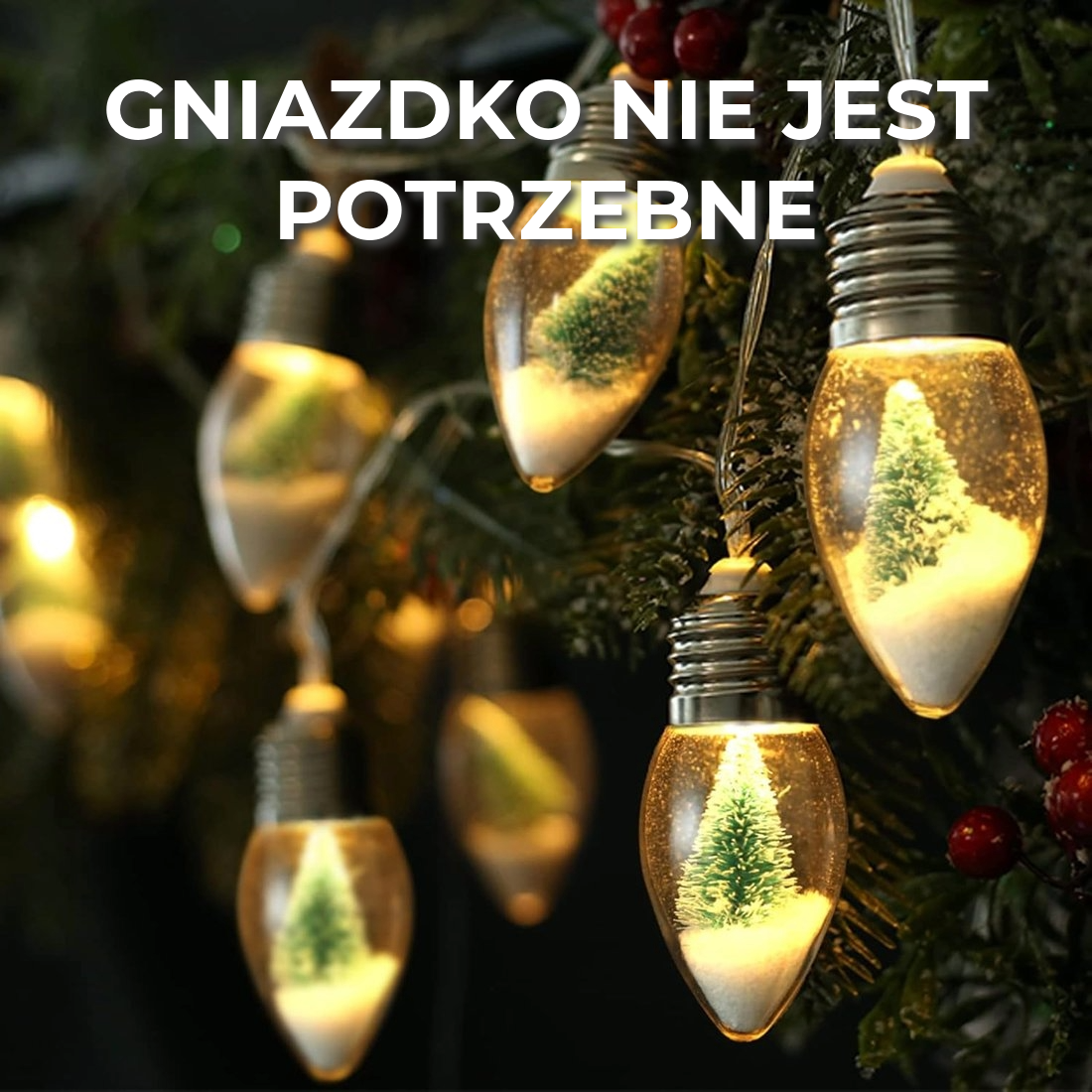 Nastrojowe oświetlenie świąteczne