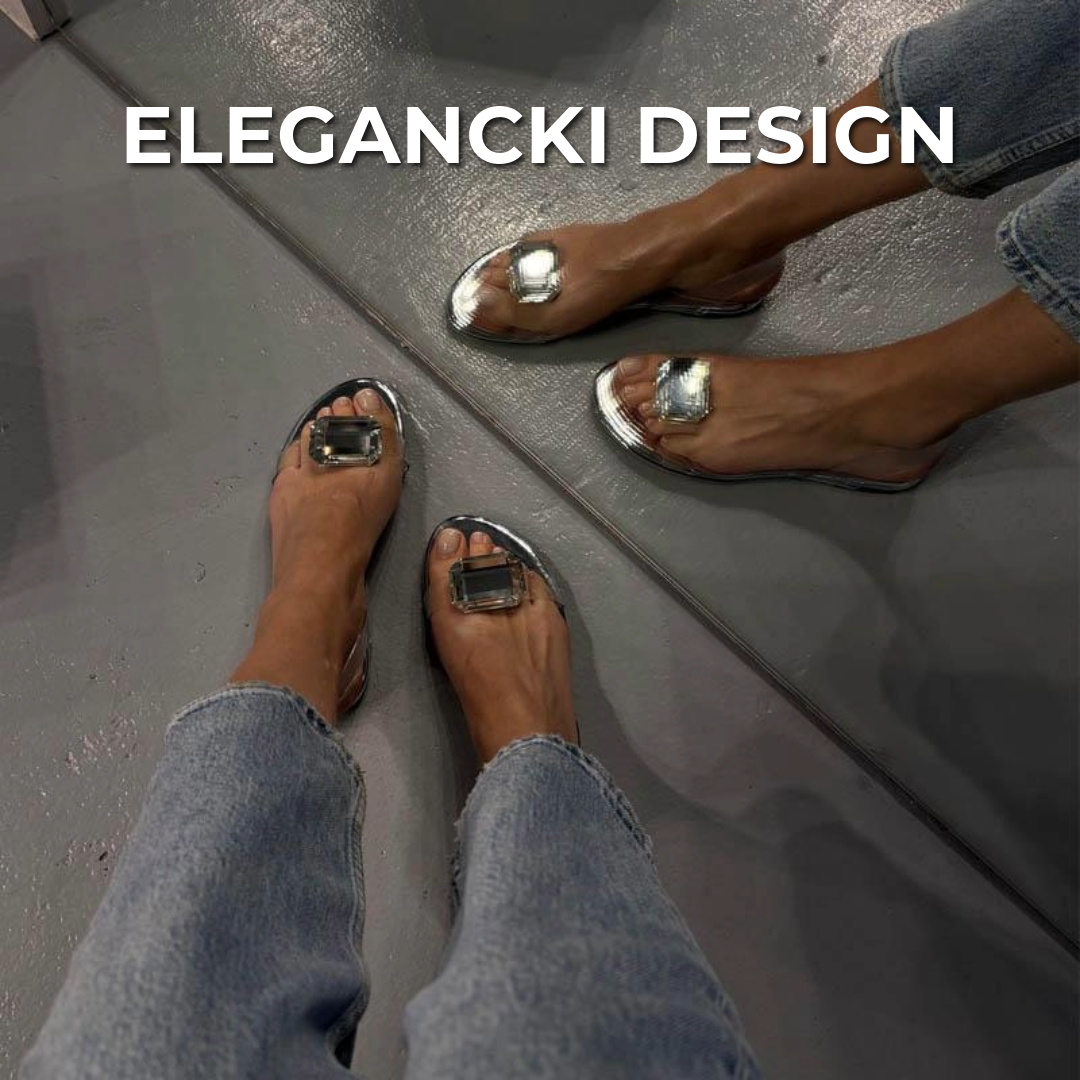 Luksusowe sandały z diamentem