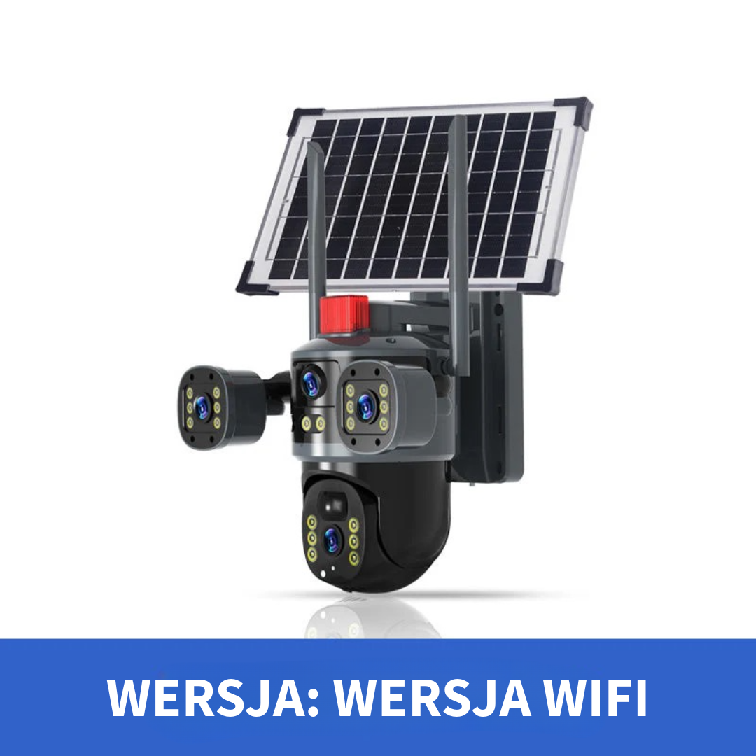 Kamera Kopułkowe z Potrójnym Obiektywem i Energią Słoneczną