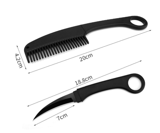 2-w-1 Grzebień z nożem