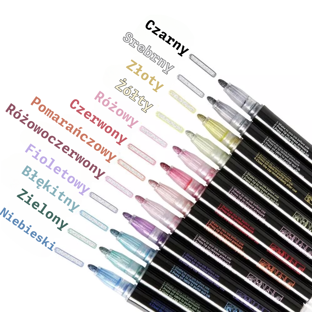 Magiczne długopisy brokatowe