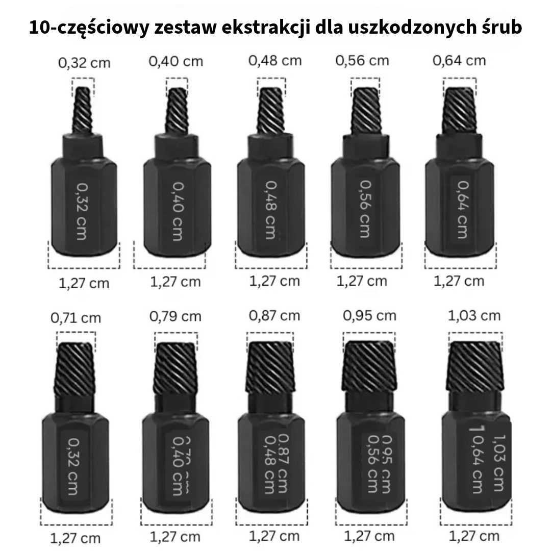 Zestaw do usuwania śrub - Ultimate