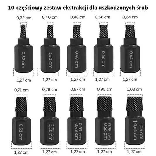 Zestaw do usuwania śrub - Ultimate