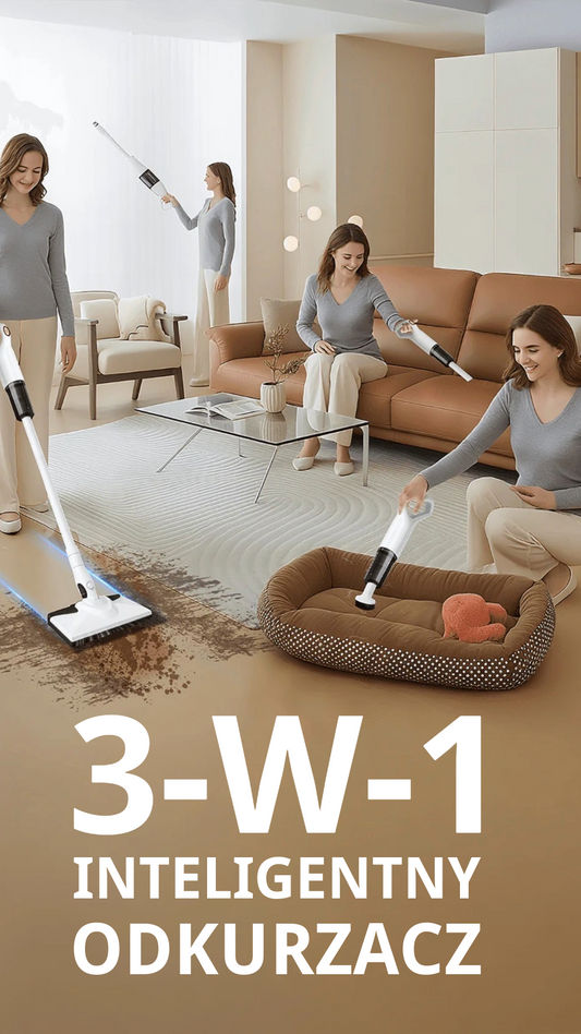 3-w-1 Inteligentny Odkurzacz