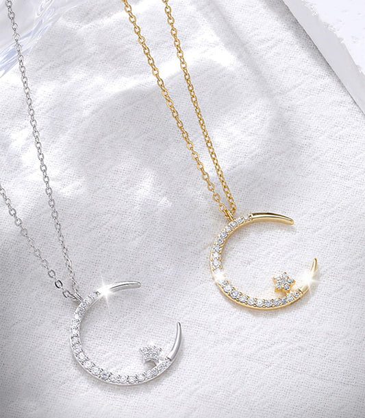 Naszyjnik Księżyc i Gwiazda