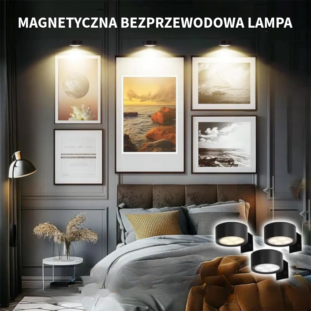 Magnetyczna bezprzewodowa lampa