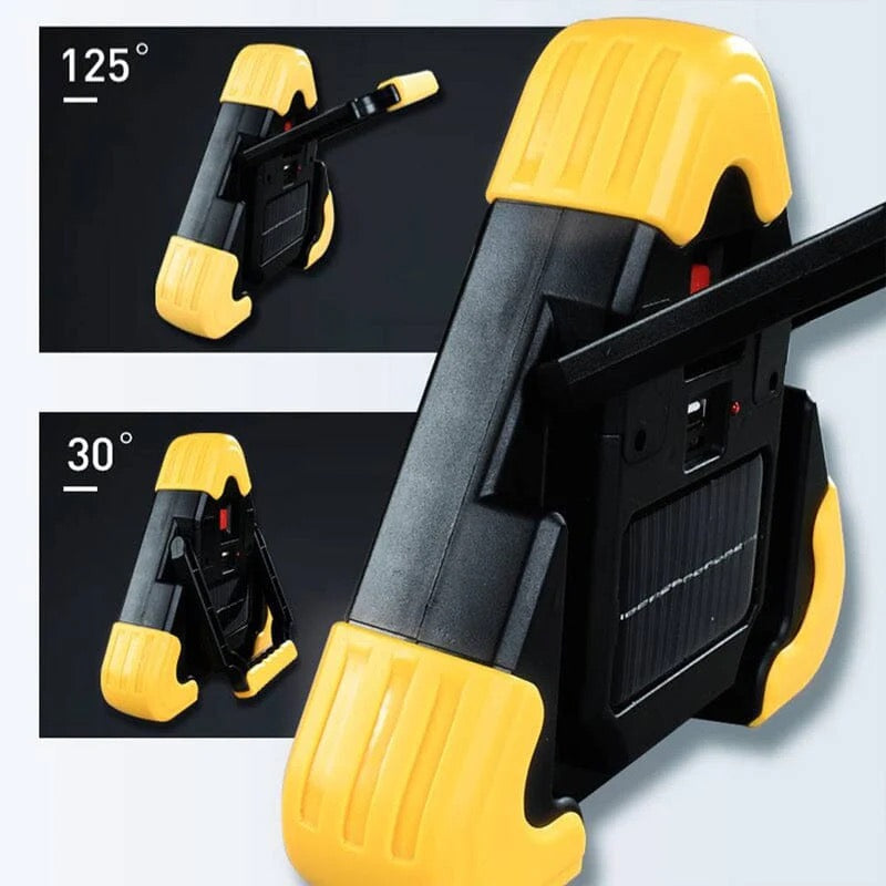 2-w-1 Trójkąt ostrzegawczy LED na energię słoneczną