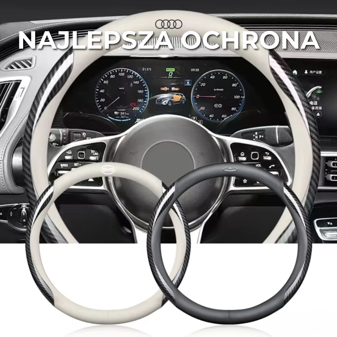Luksusowa Skórzana Osłona Kierownicy
