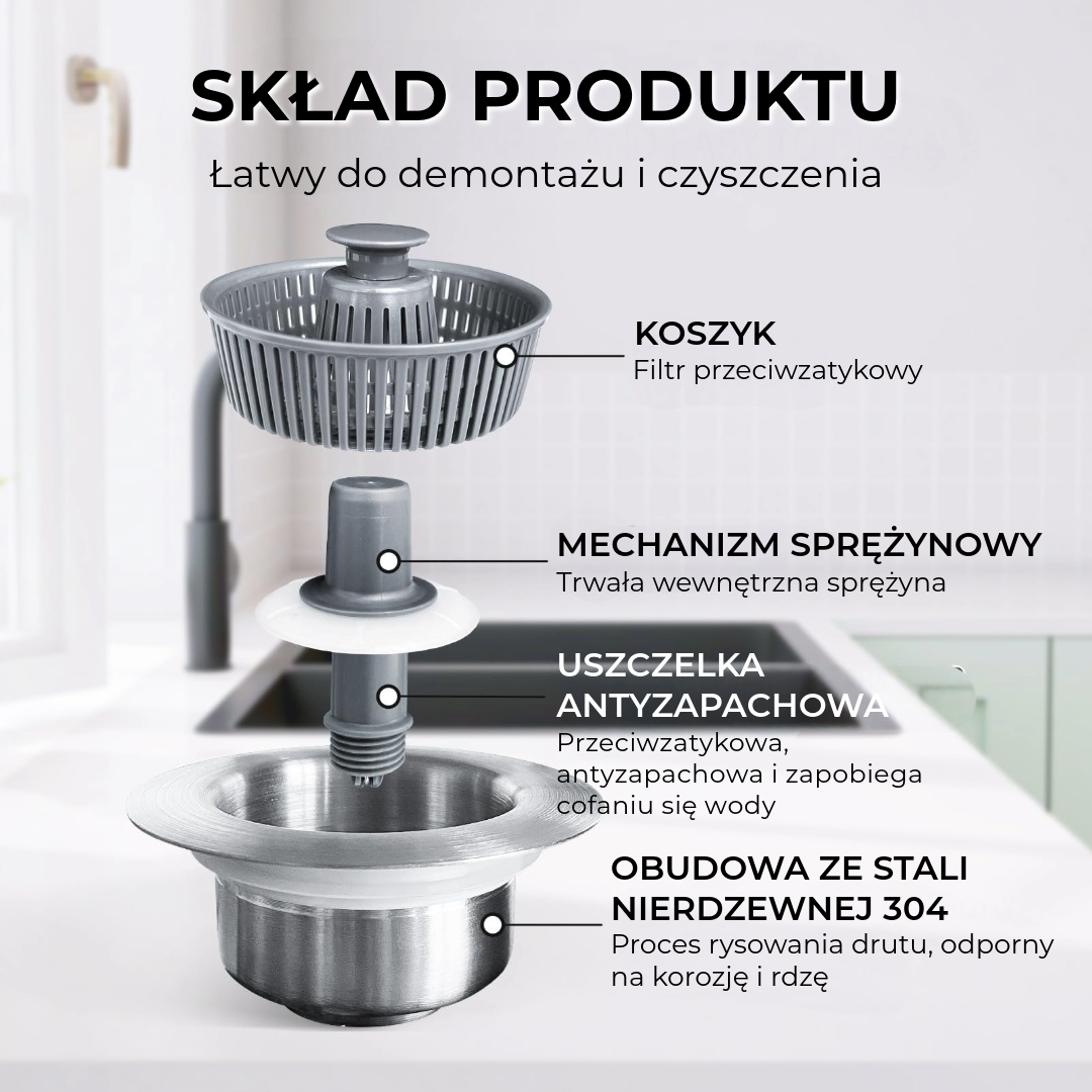 3-w-1 Filtr do Zlewu