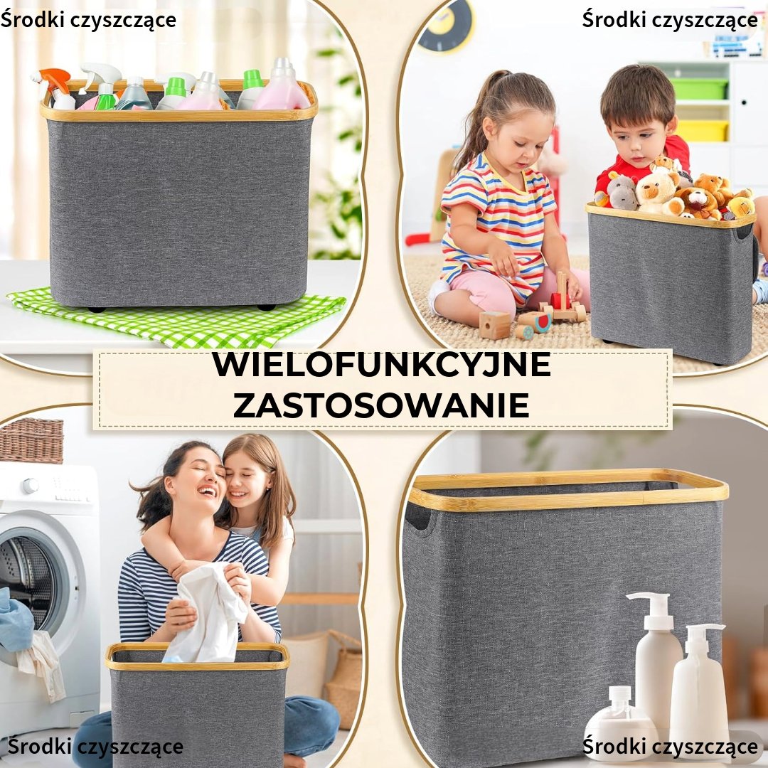 Składana Skrzynia Bambusowa