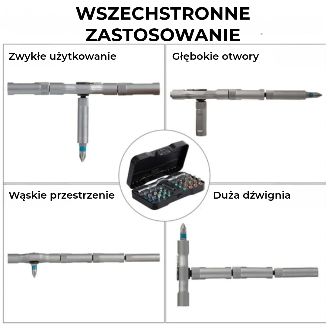 Profesjonalny 24-w-1 Magnetyczny Zestaw Śrubokrętów