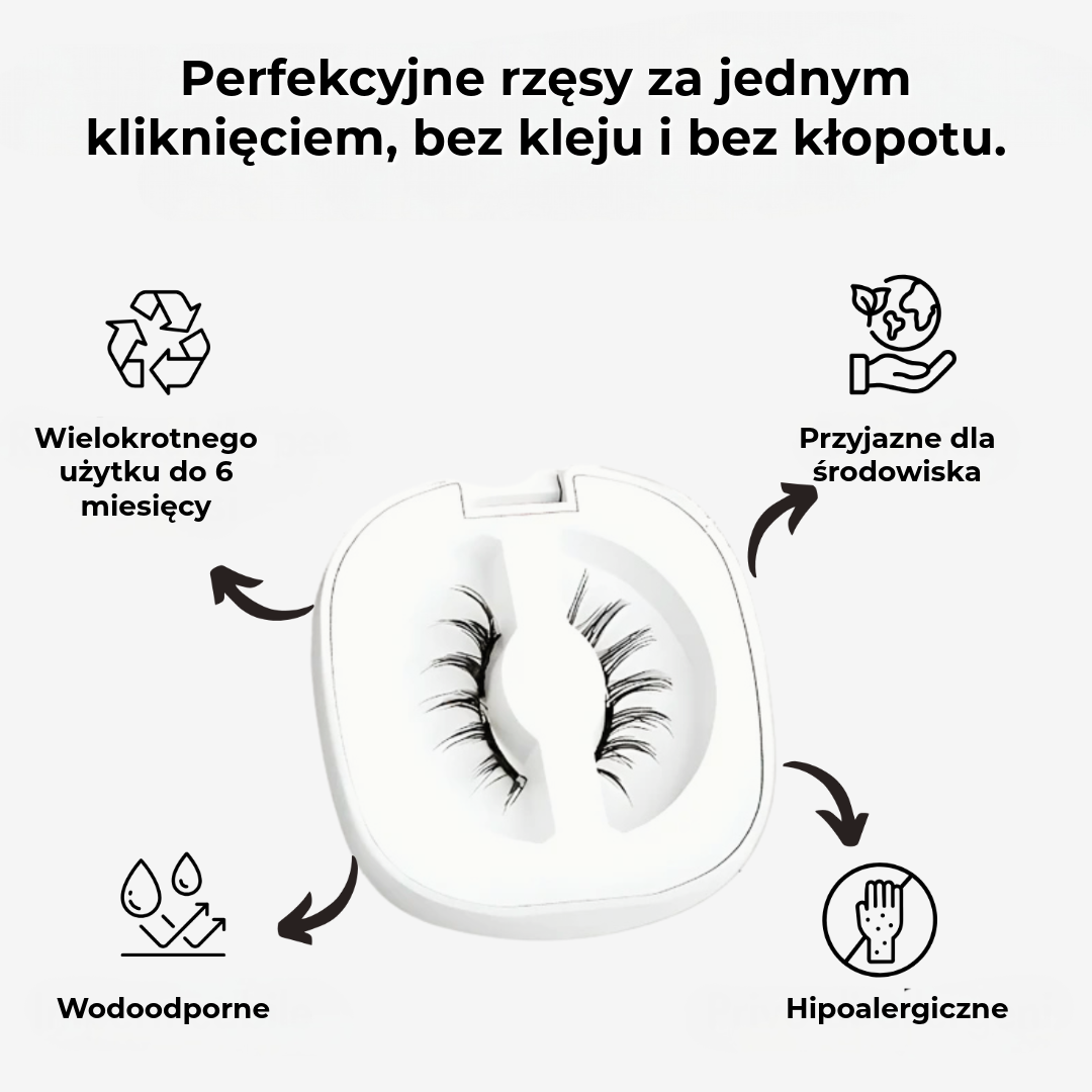 ElleKiffe™ | Magnetyczny Zestaw Rzęs