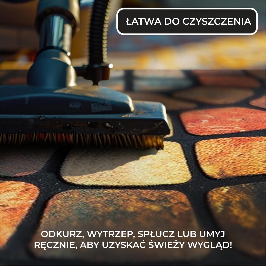 Półokrągła wycieraczka w stylu boho – Antypoślizgowa i miękka