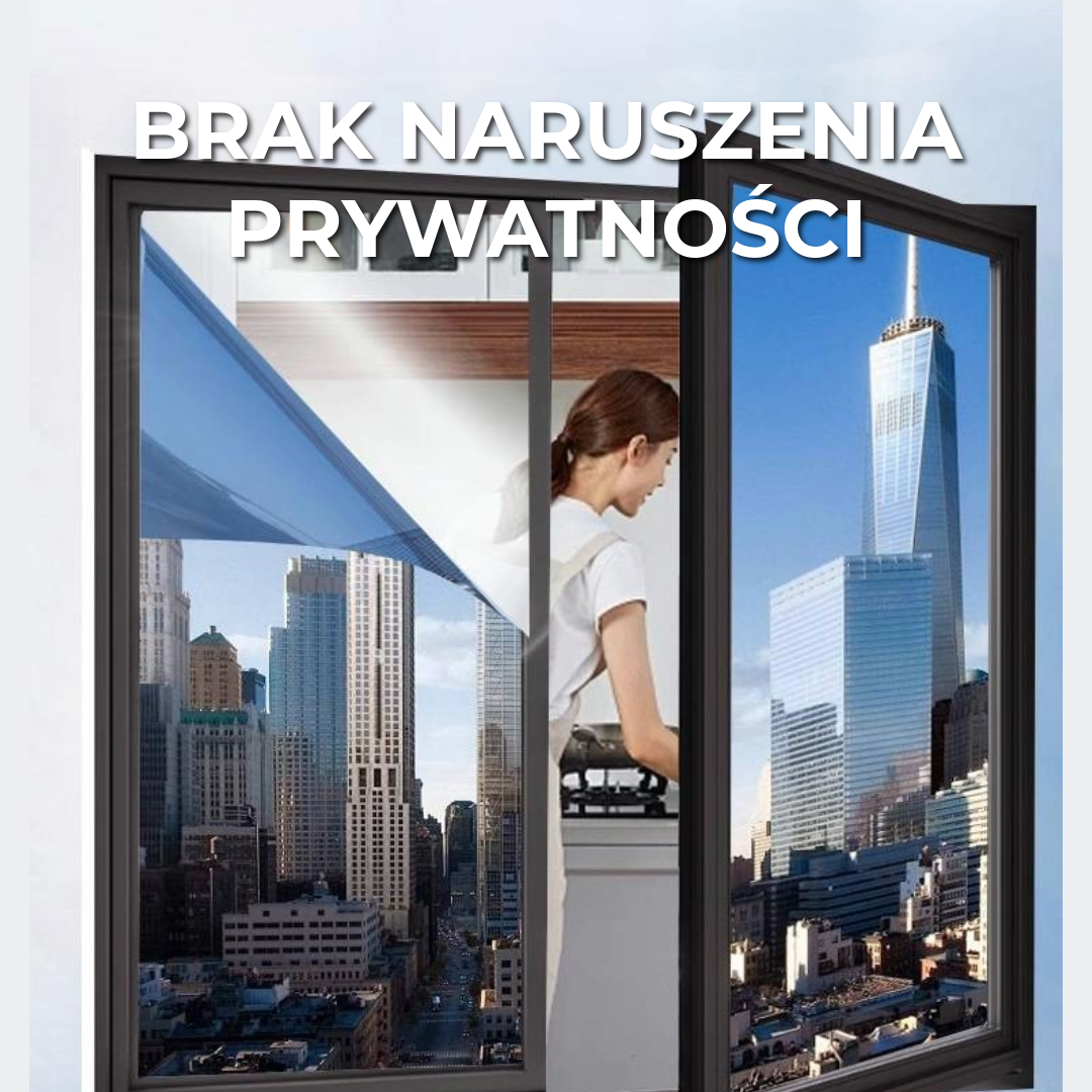 Termoizolacyjna osłona okienna zapewniająca prywatność