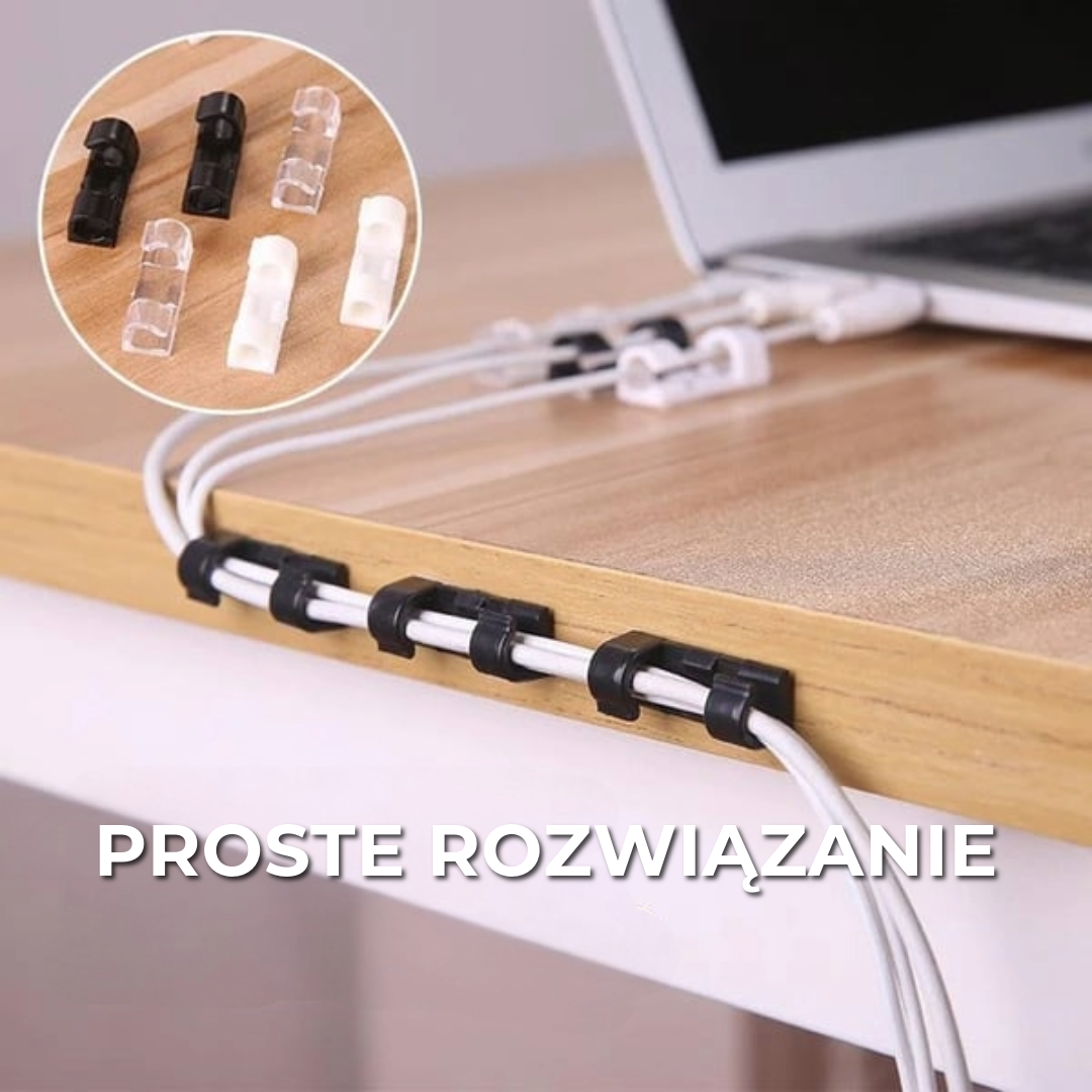 Klipsy do organizera kabli