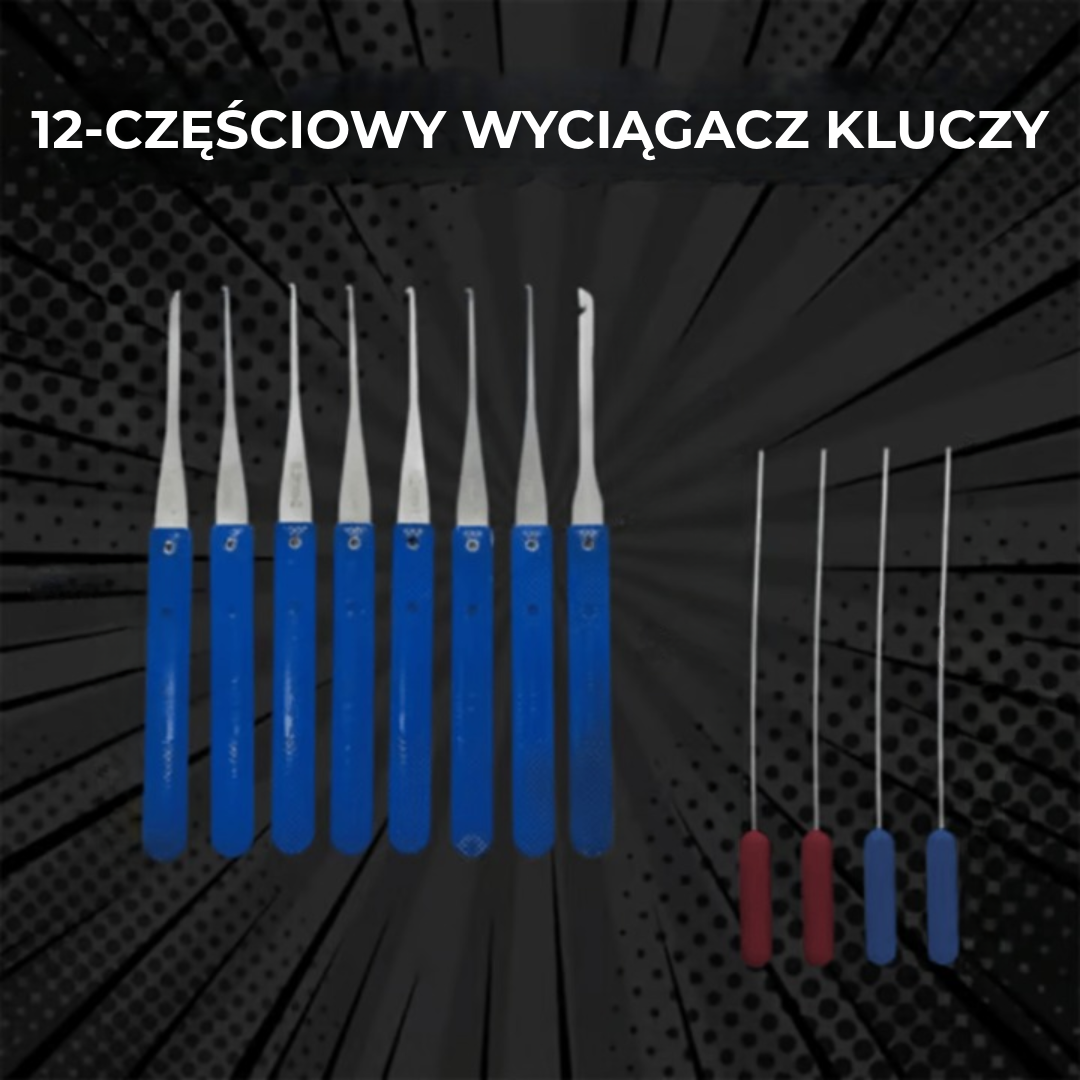 12-częściowy wyciągacz kluczy