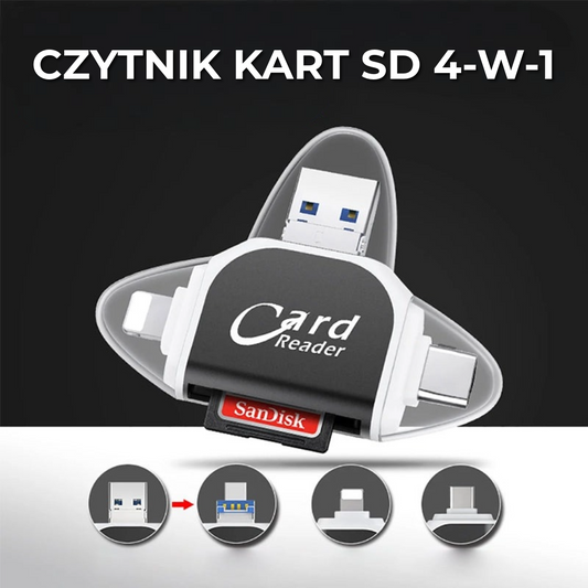 Czytnik kart SD 4-w-1