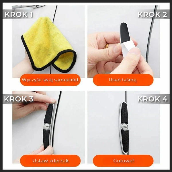 Zestaw Ochronnych Zderzaków na Drzwi Samochodowe